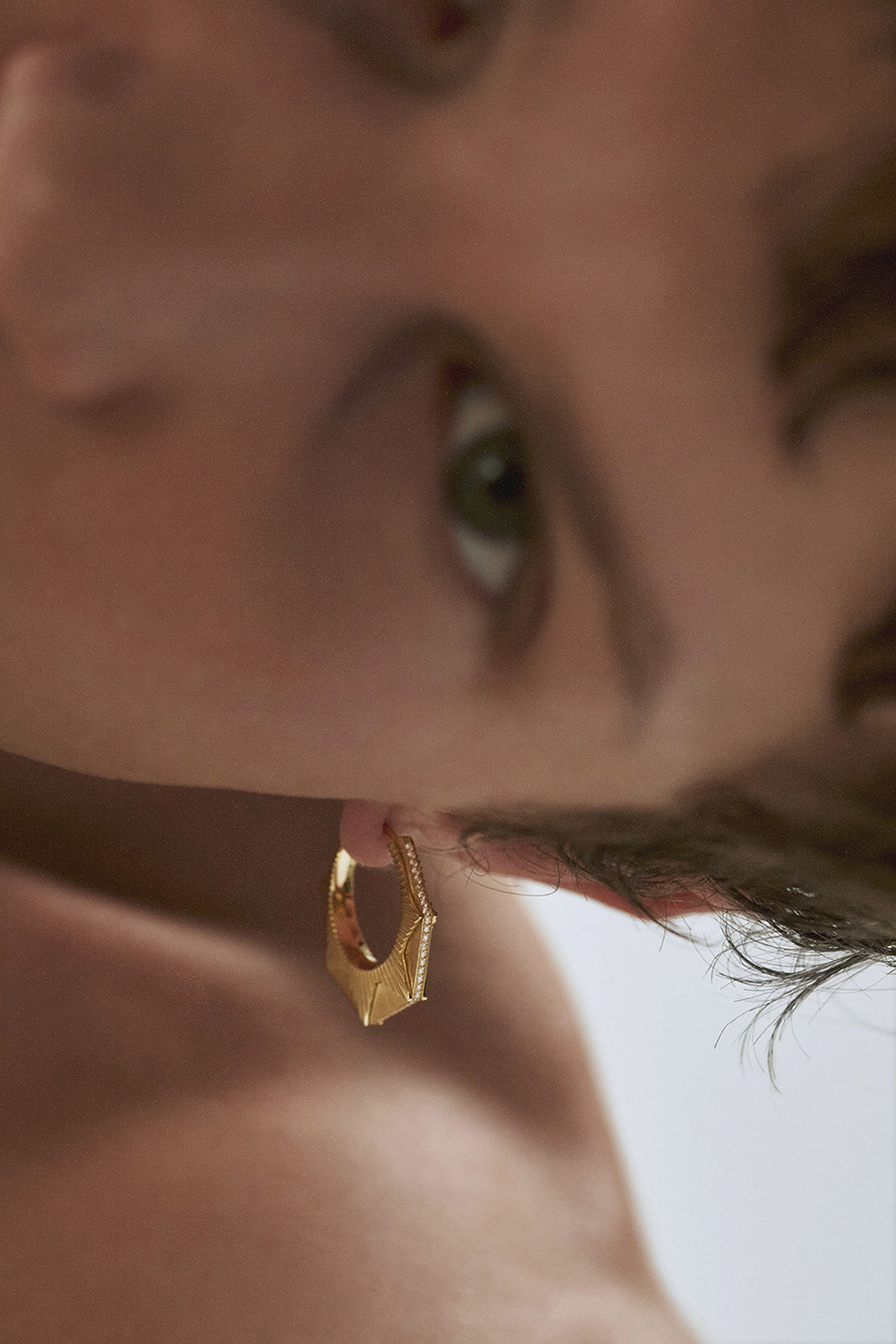 MARIE LICHTENBERG | Diamond Yellow Gold NYC Earring