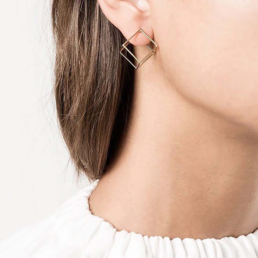 SHIHARA | 3D Square Earring