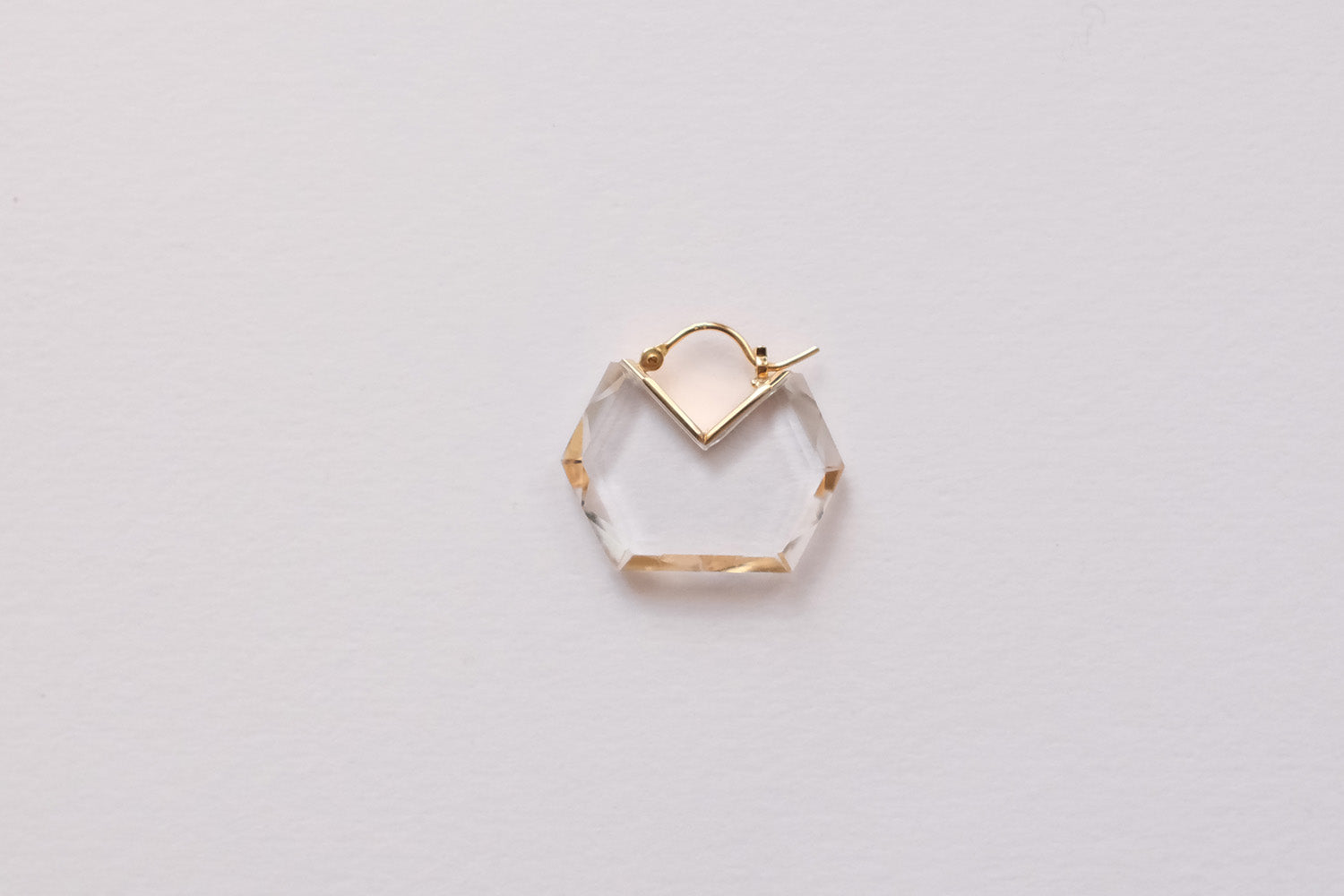 SIMMON SATO | FLAT EARRINGS | HEXAGON LONG