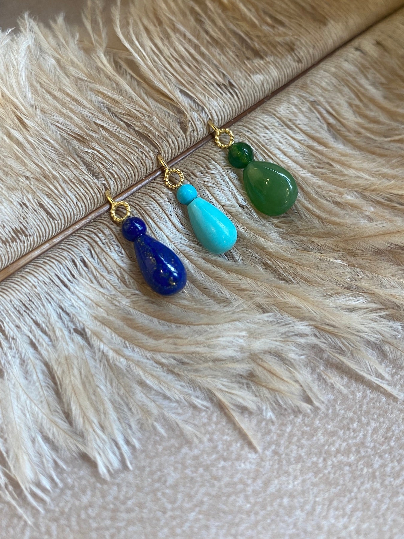 CHRISTINA SOUBLI | Drop earrings with turquoise