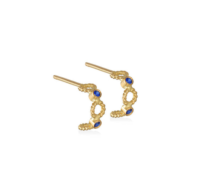 CHRISTINA SOUBLI | Eternity hoops | sapphires
