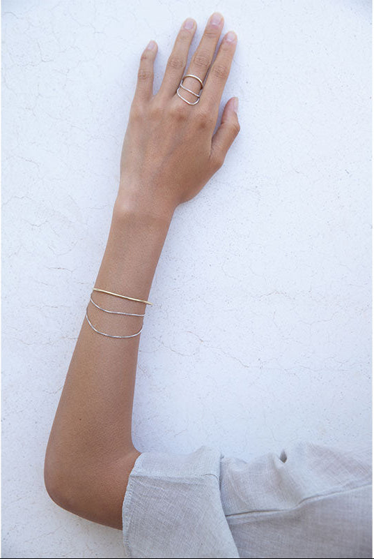 MAGGOOSH | Trio Bracelet Mixed Metals