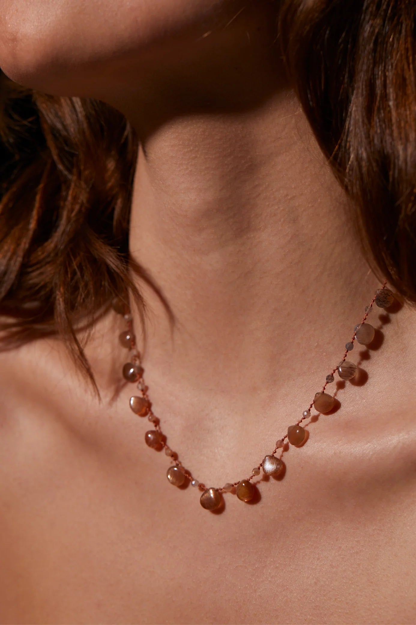 Ivarene | Beachwood necklace with moonstone