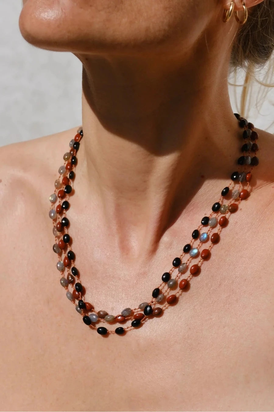 IVARENE | Valley necklace with Jaspe rouge