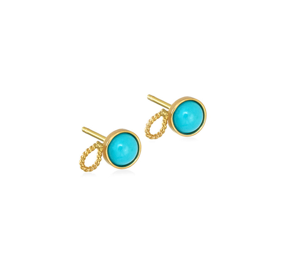 CHRISTINA SOUBLI | FLY STUDS WITH turquoise