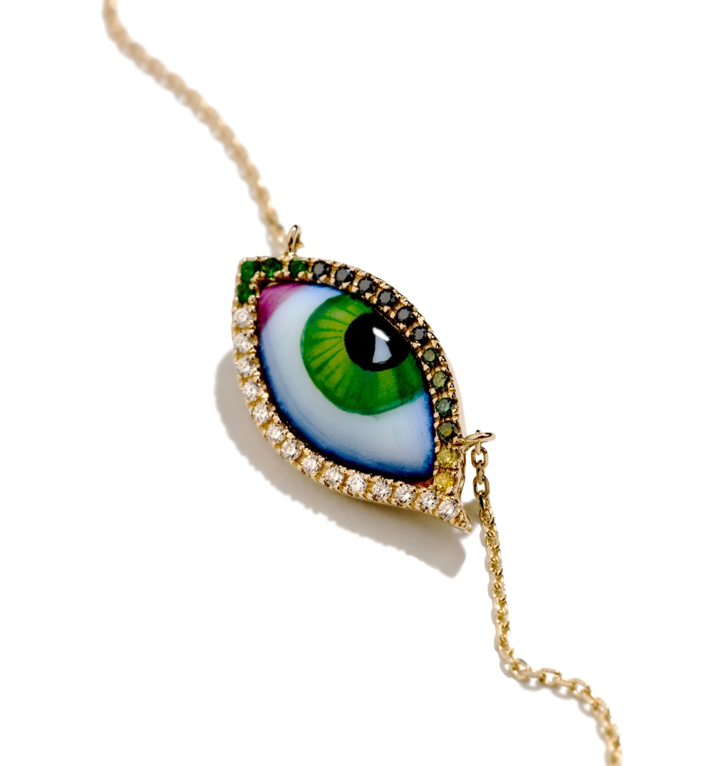 LITO | Petit Vert diamond and tsavorite necklace