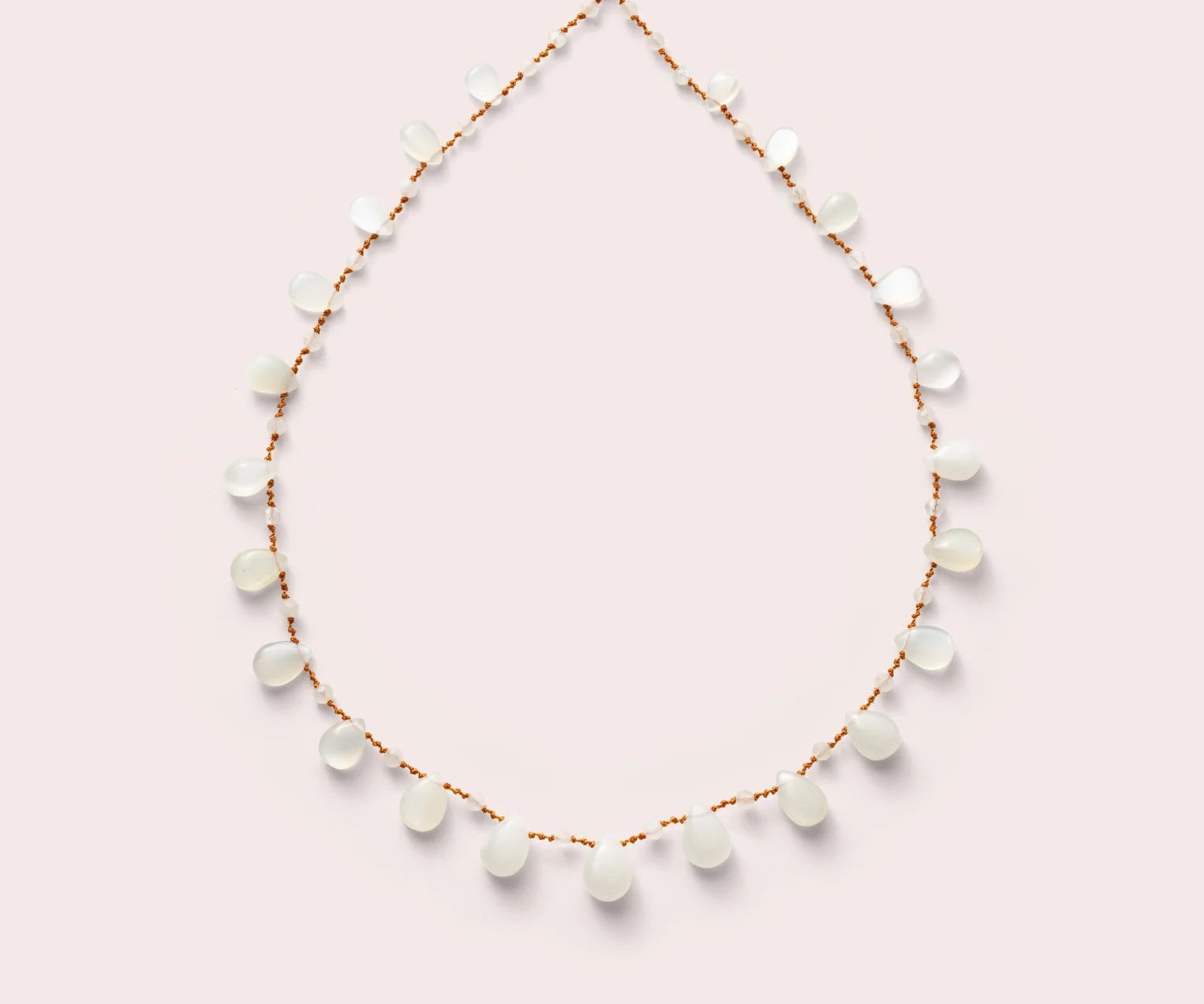IVARENE | ALCYONA NECKLACE WITH WHITE MOONSTONE