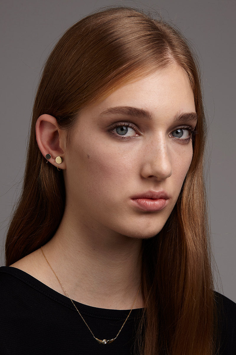 IOANNA LIBERTA | Gold Disk earring large