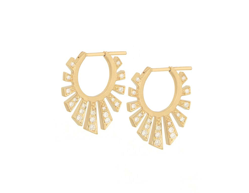 CELINE DAOUST | Protection & Diamonds Aztec Earrings