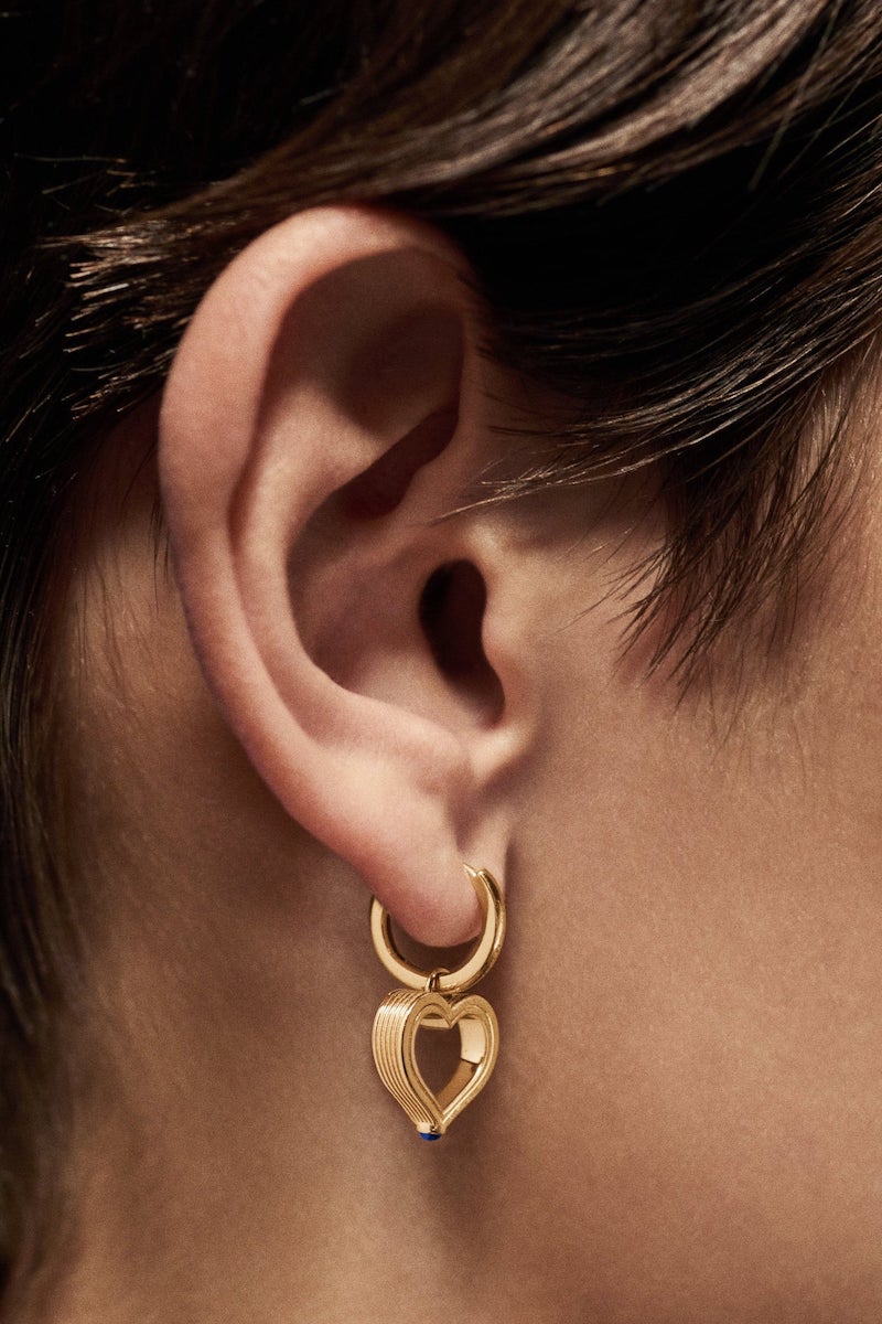 MARIE LICHTENBERG | Baby Charm Heart Earrings