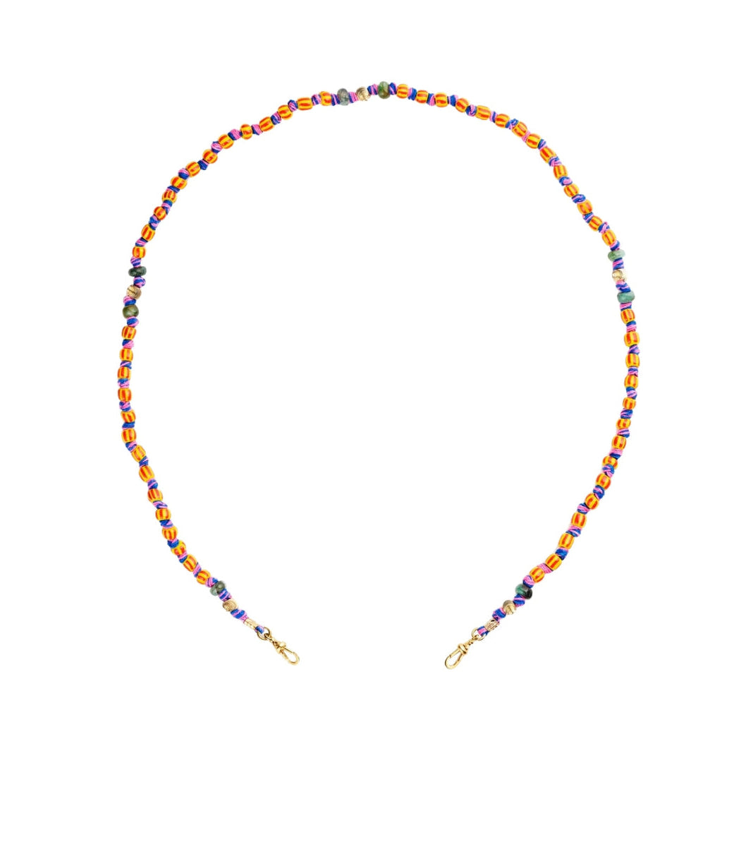 MARIE LICHTENBERG | Ghana mauli beads yellow & red