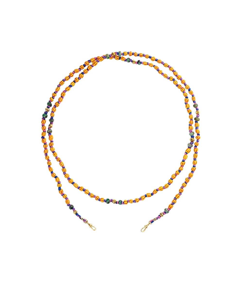 MARIE LICHTENBERG | Ghana mauli beads yellow & red