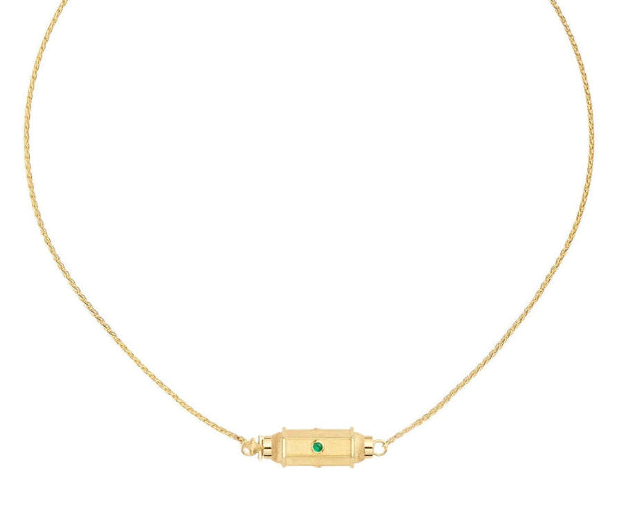 MARIE LICHTENBERG | Micro coco emerald necklace