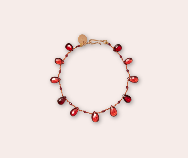 IVARENE | Elston bracelet with garnets