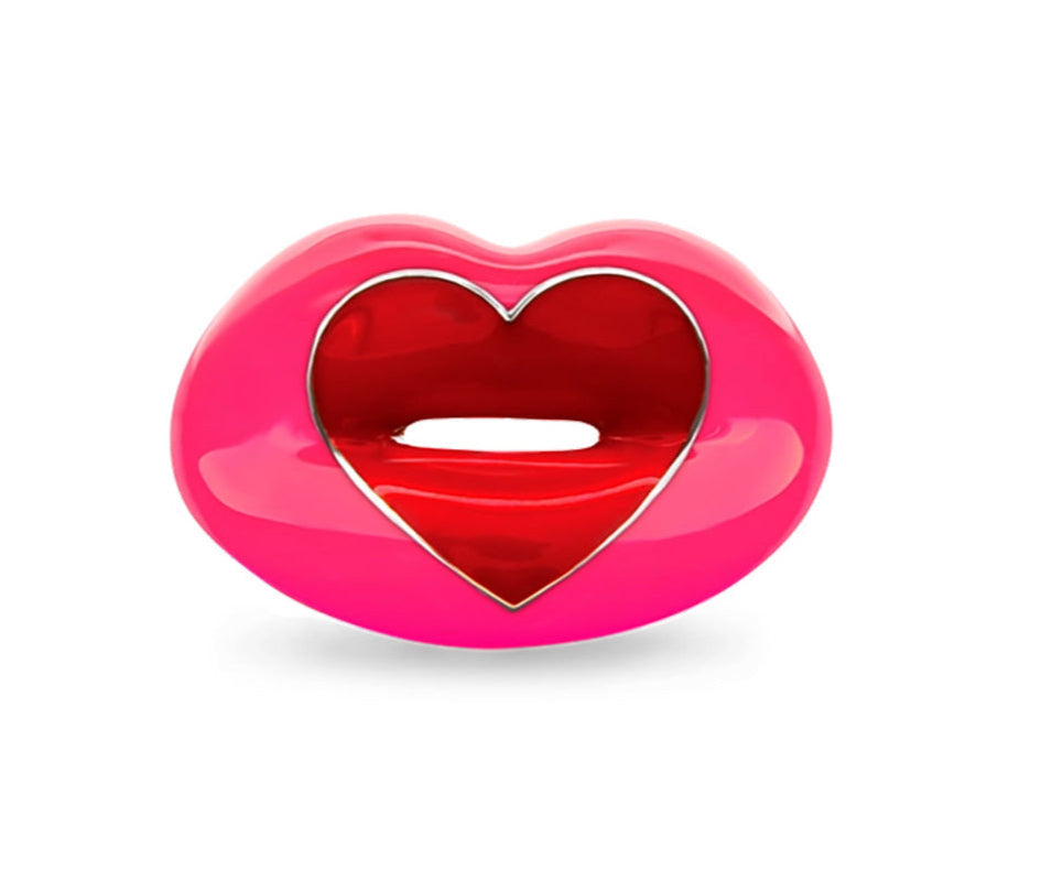 HOTLIPS BY SOLANGE | Neon loveheart hotlips ring