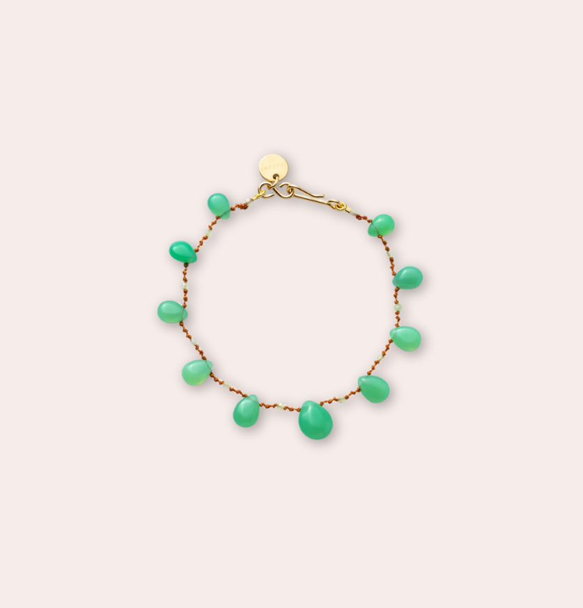 IVARENE | Evergreen bracelet with chrysoprase
