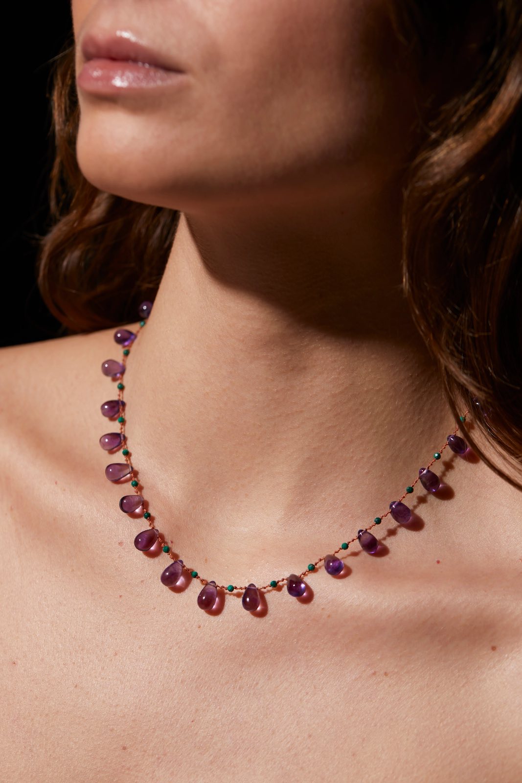 IVARENE | Youngtown necklace with amethyst & malachite