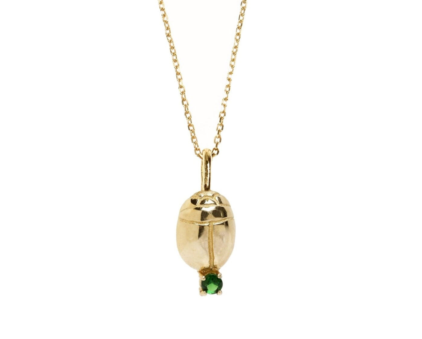 DANAI GIANNELLI | Petit Beetle pendant | Tsavorite