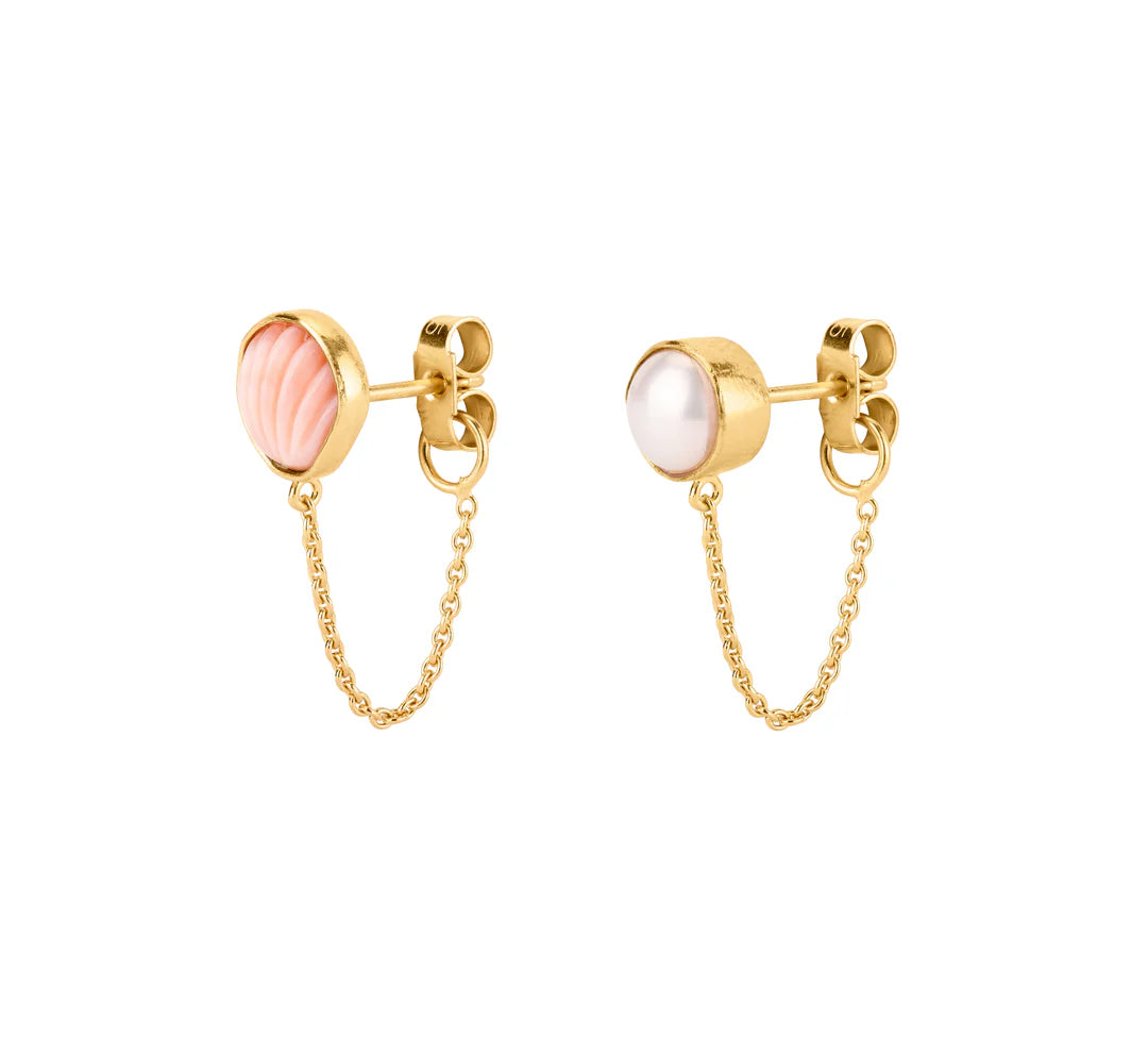 GRAINNE MORTON | MISMATCHED CHAIN STUD EARRINGS