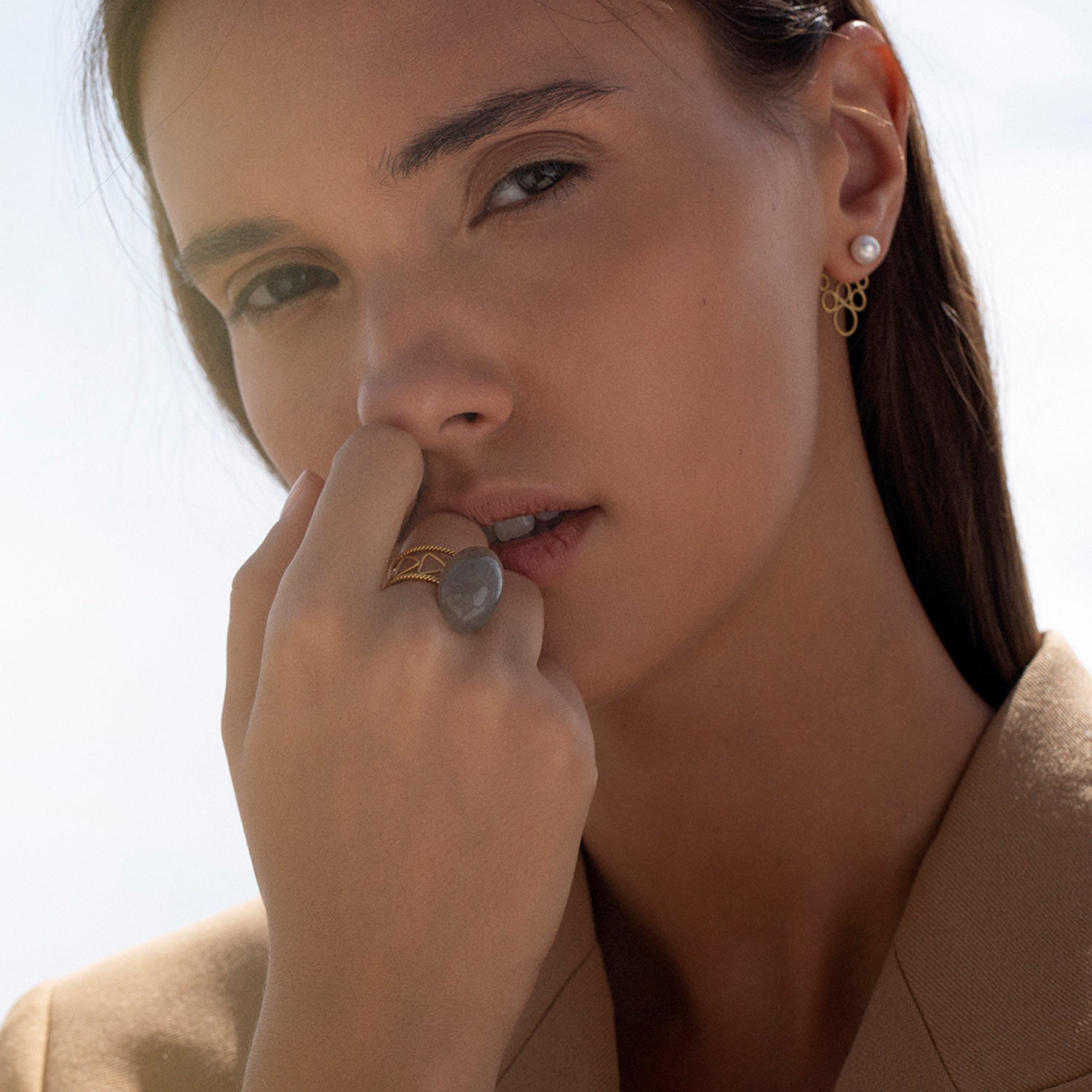 CHRISTINA SOUBLI | Tiny Hoop Ear Jackets