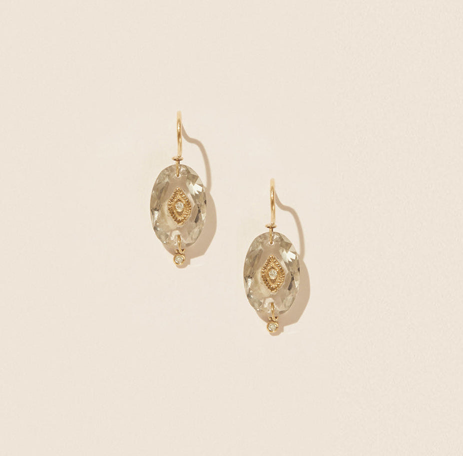 PASCALE MONVOISIN | Earrings Souad green amethyst