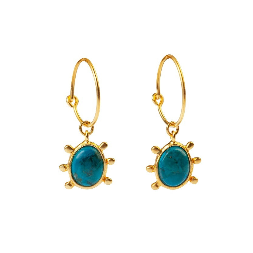 DANAI GIANNELLI | Turquoise earrings