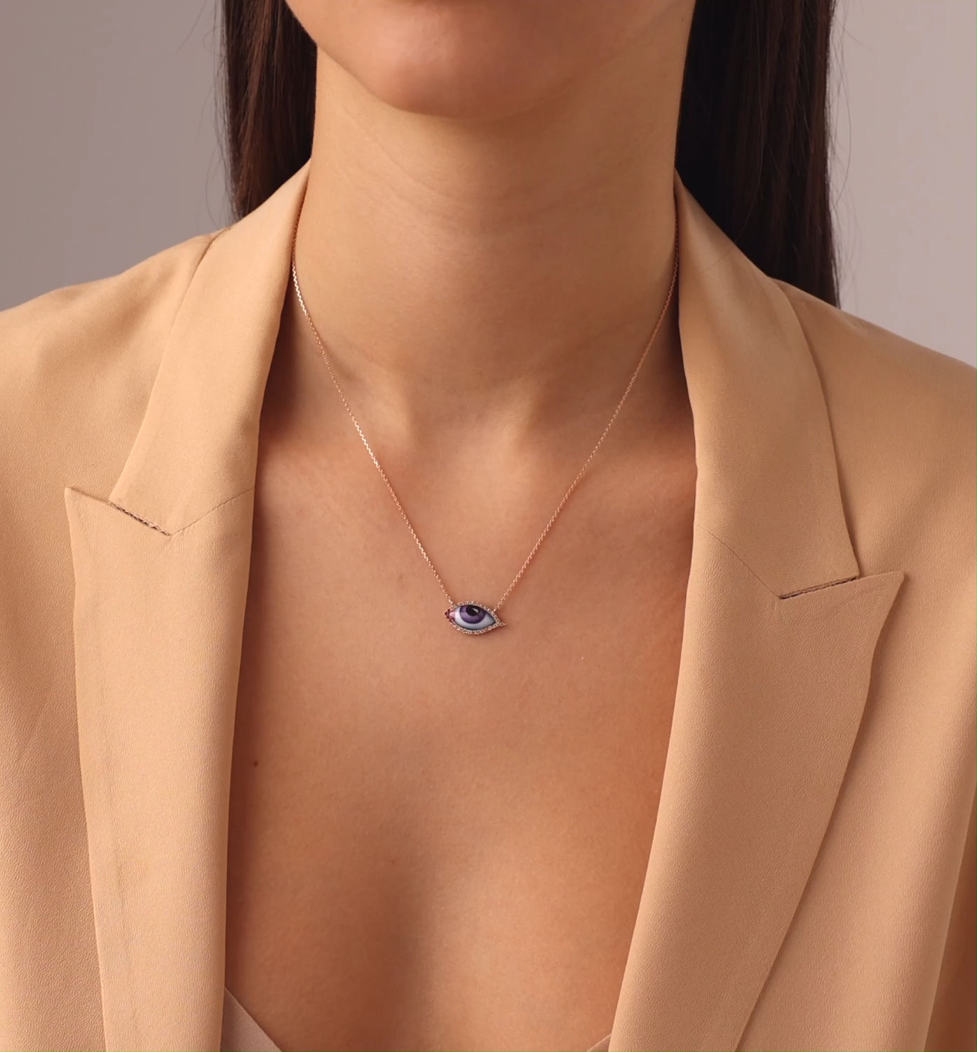 LITO | Petit Mauve diamond and ruby necklace