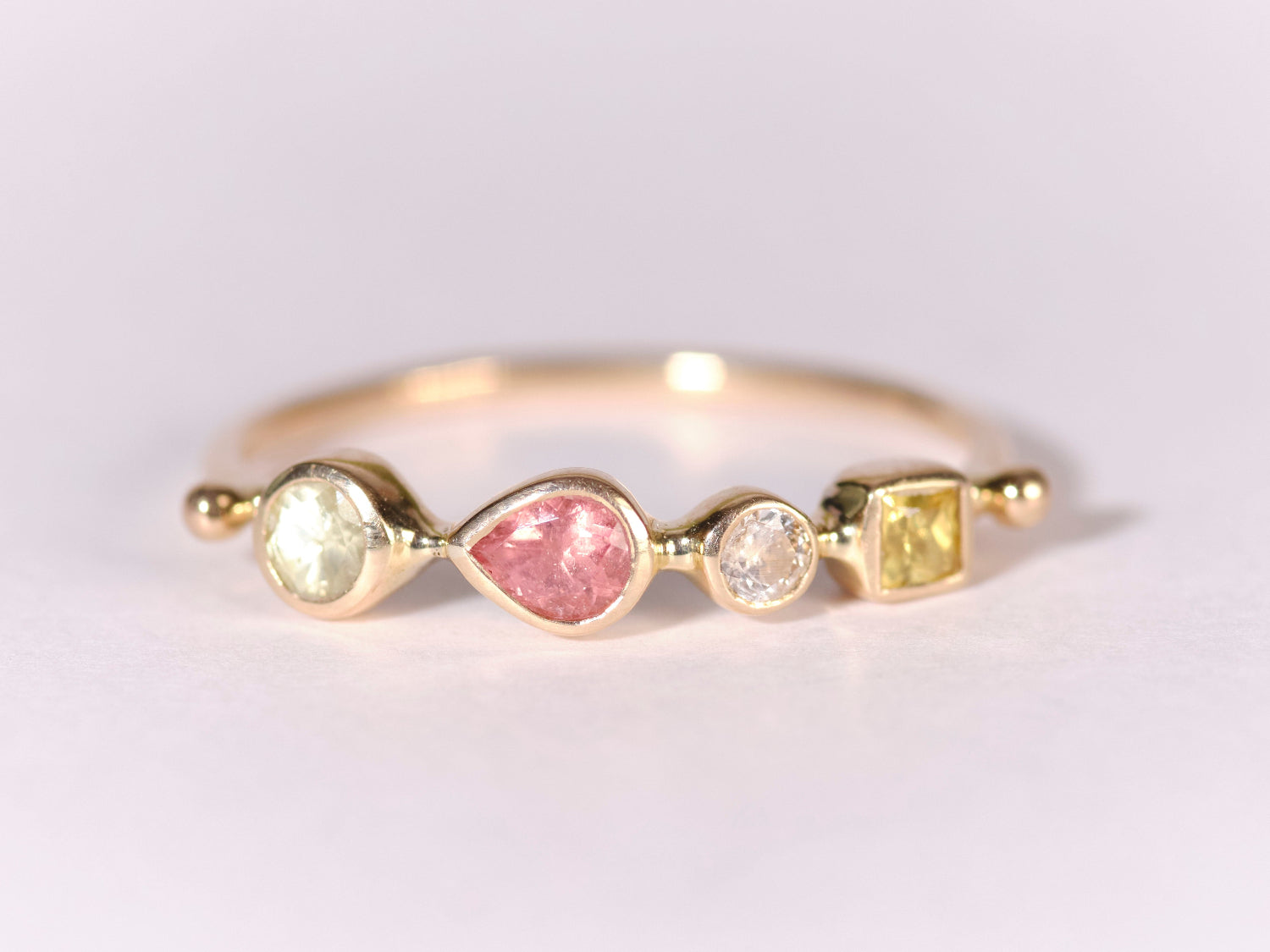 DORETTE | TOURMALINE AND CHRYSOBERYL DIAMOND RING