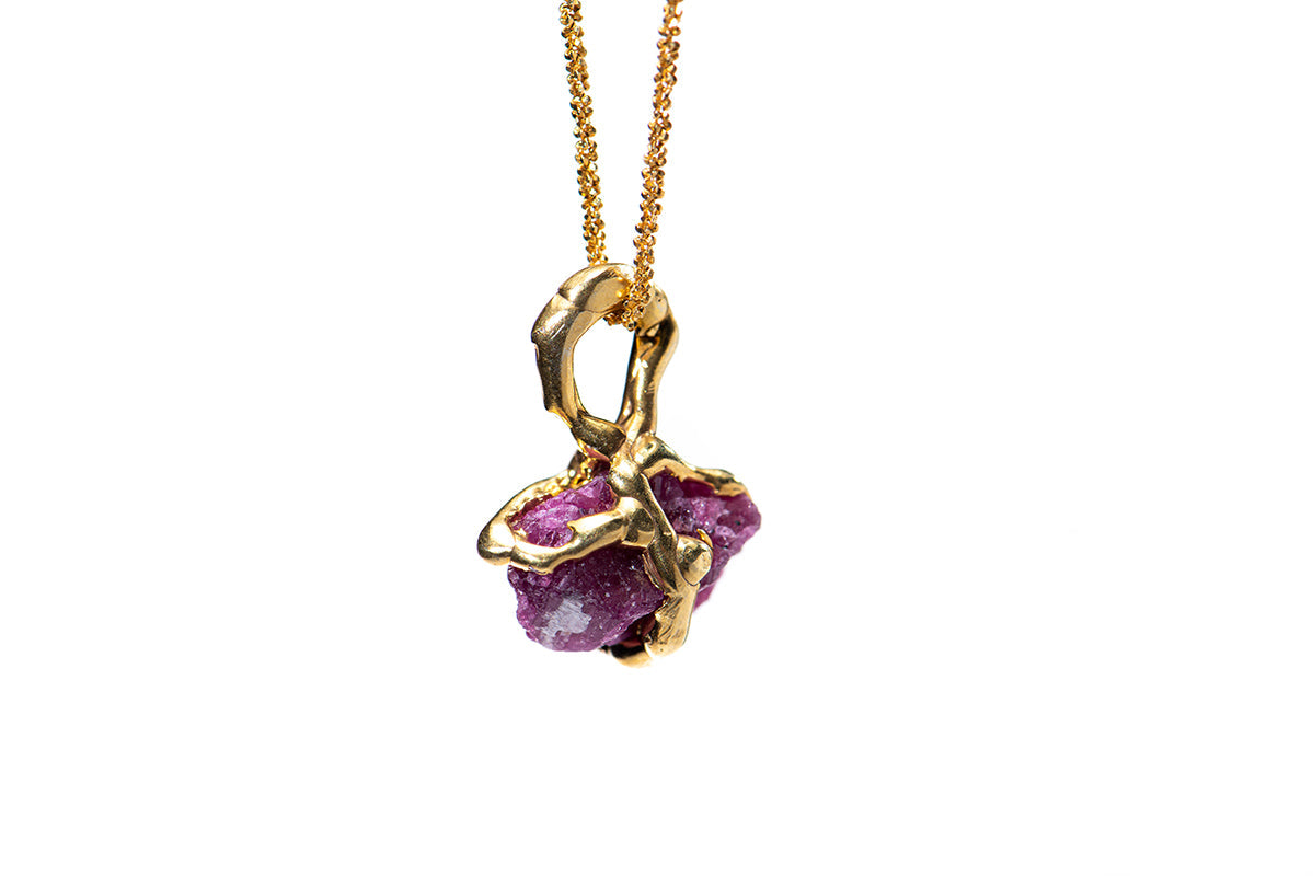 NESO | Abundance Raw Ruby necklace