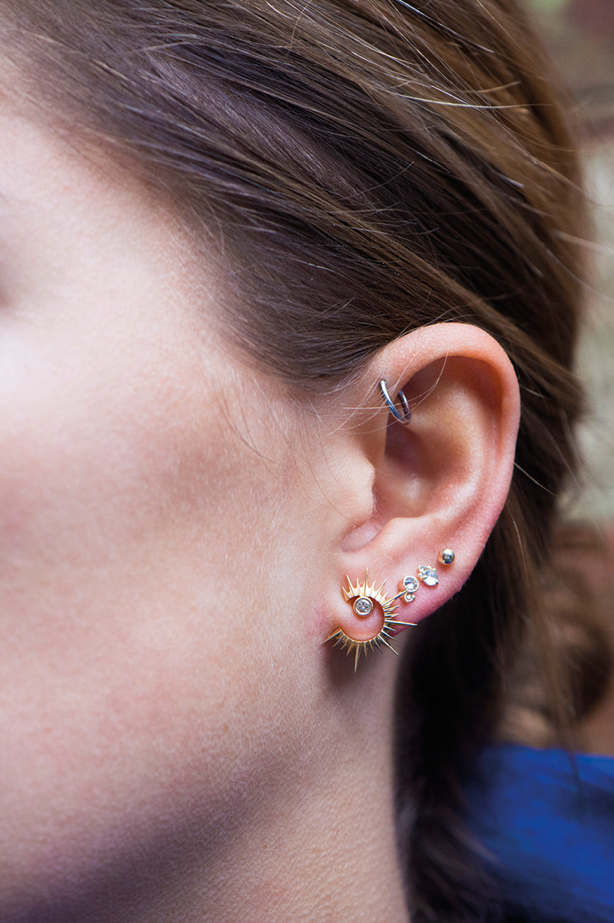 CELINE DAOUST | Sun & Moon earrings