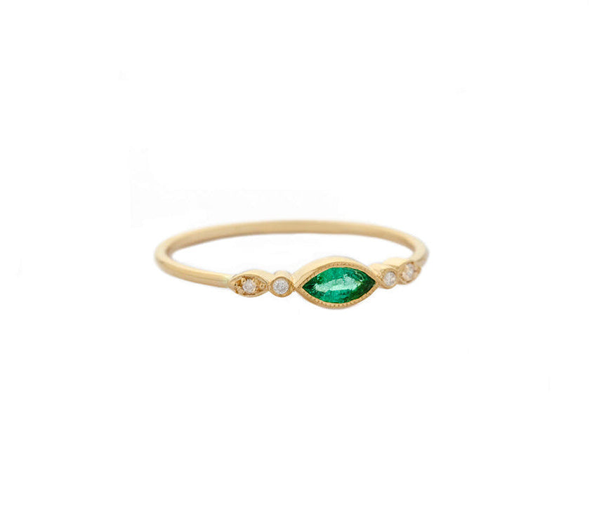 CELINE DAOUST | Marquise emerald ring