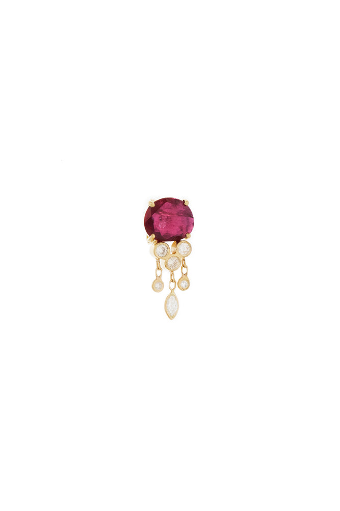 CELINE DAOUST | Ruby Jellyfish single earring