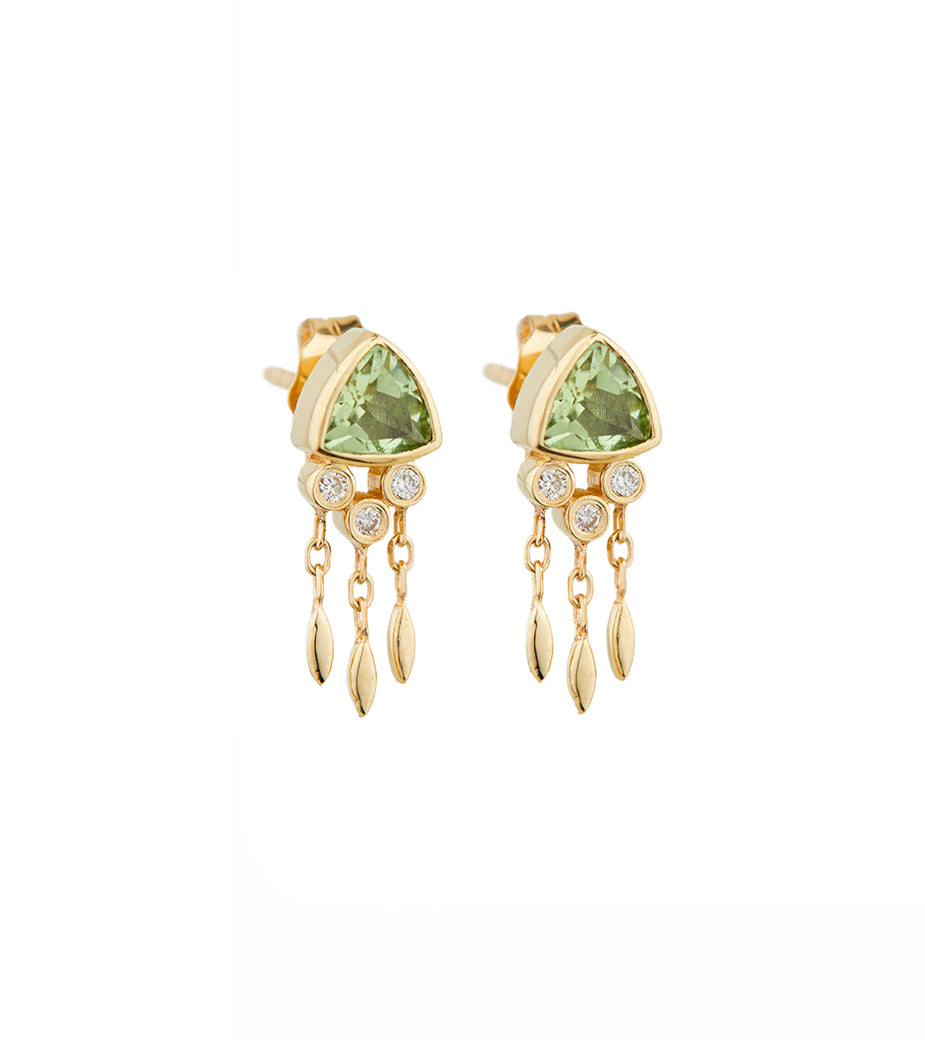 CELINE DAOUST | Trillion tourmaline earring