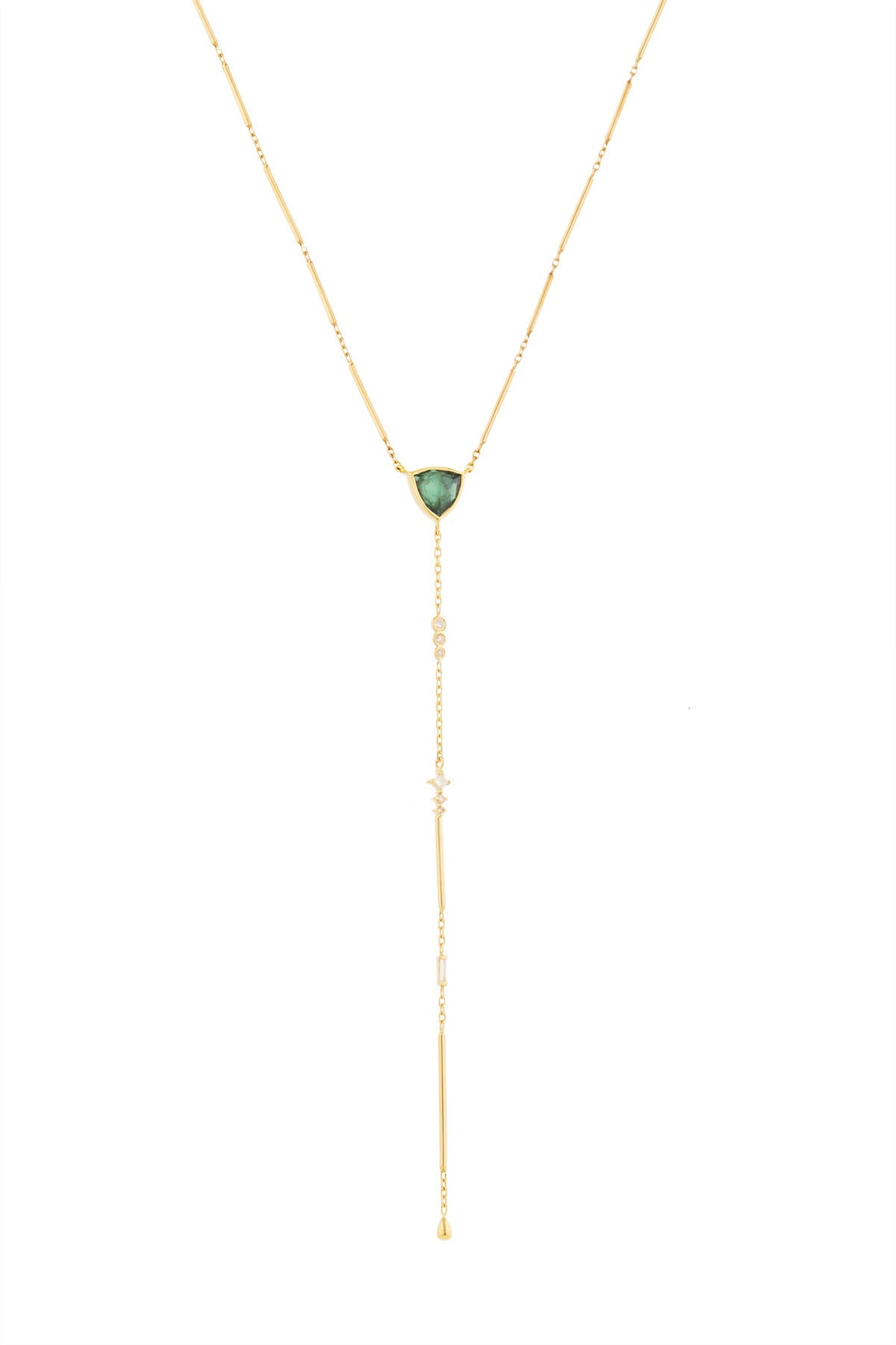 Celine Daoust| One of a Kind Tourmaline &amp; Diamonds lariat necklace