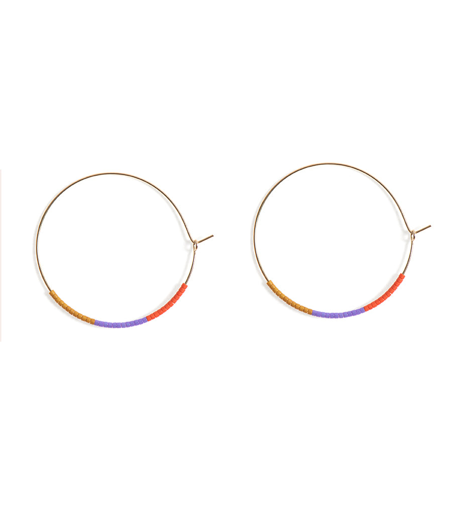 TASSIA CANELLIS | Color block hoops