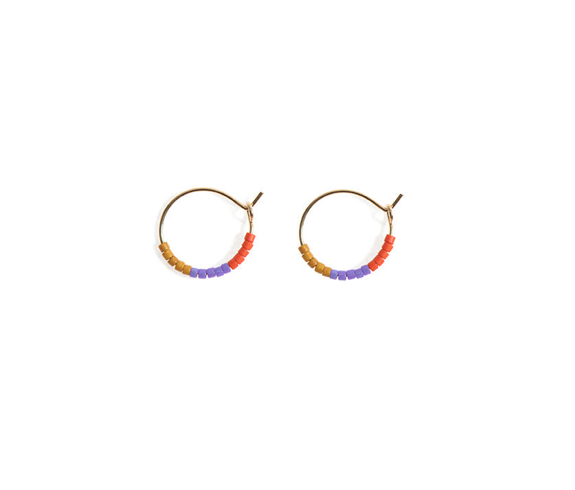 TASSIA CANELLIS | Color block hoops