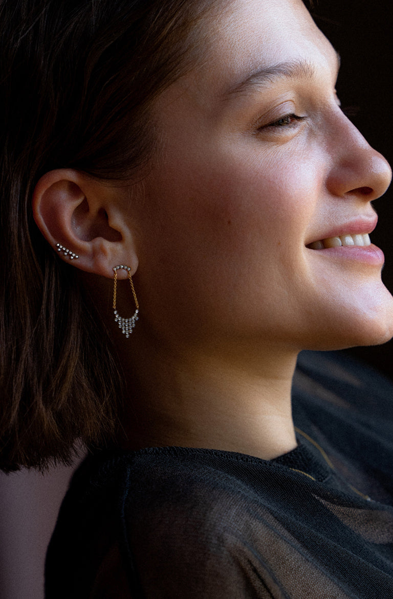 YANNIS SERGAKIS | Charnières Fleurs Sauvages earrings