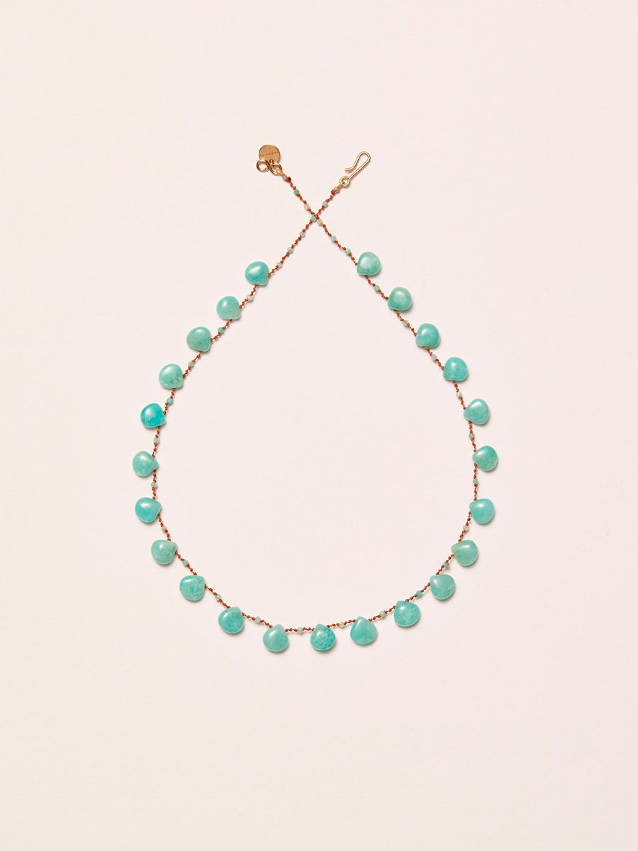 IVARENE | Beetle necklace with amazonite