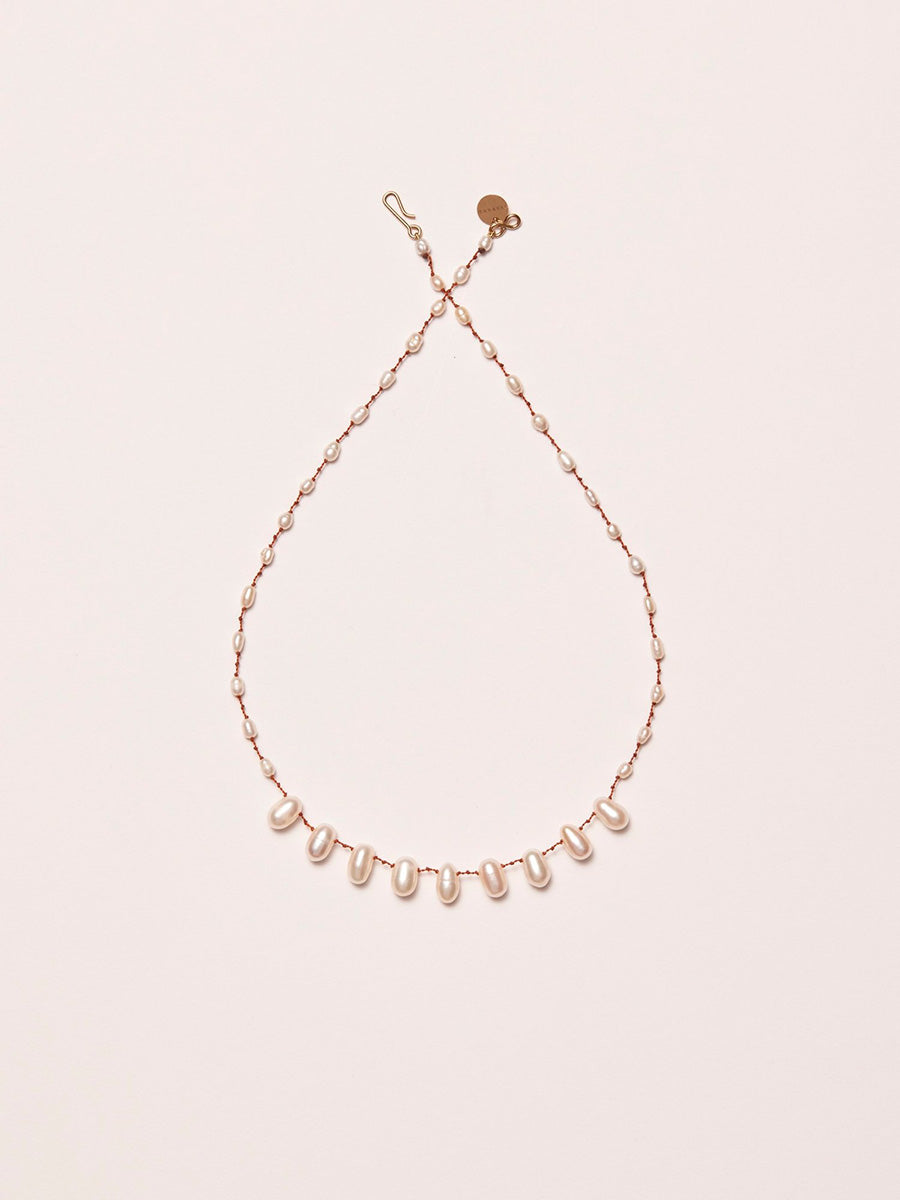 IVARENE | Bird Drops &amp; Beads necklace with pearls