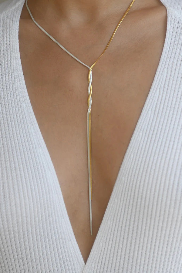 MAGGOOSH | Twister Lariat necklace