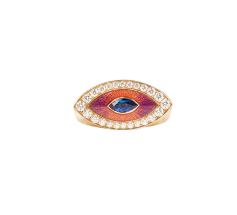 MARIE LICHTENBERG | Evil Eye Purple ring