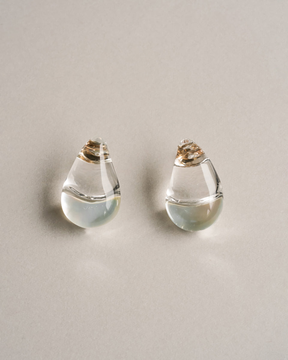 HARIO LAMPWORK | Earrings Clear Drop