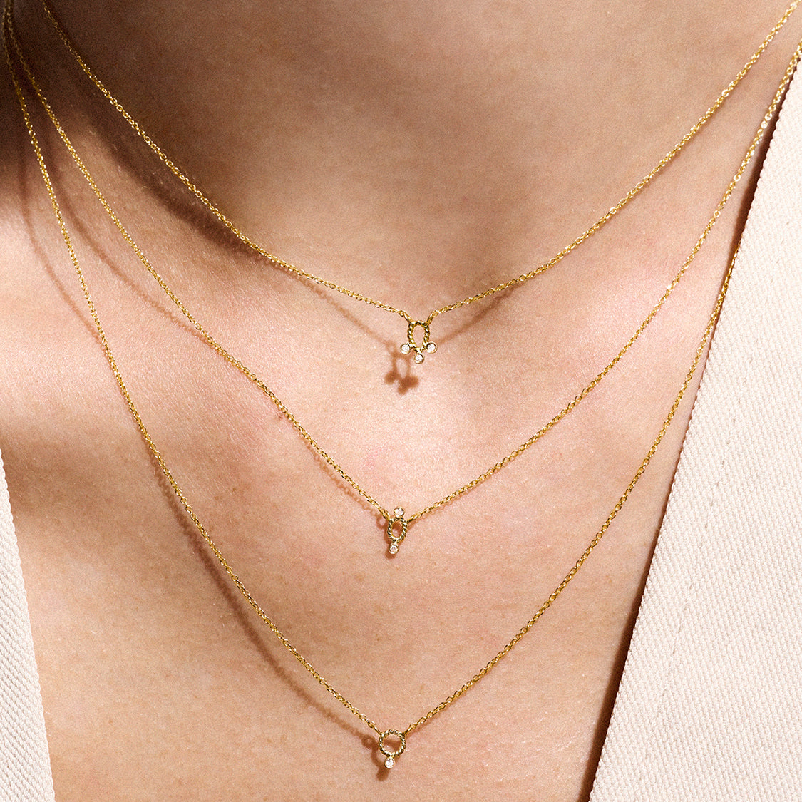 CHRISTINA SOUBLI | Dantelles necklace with diamonds