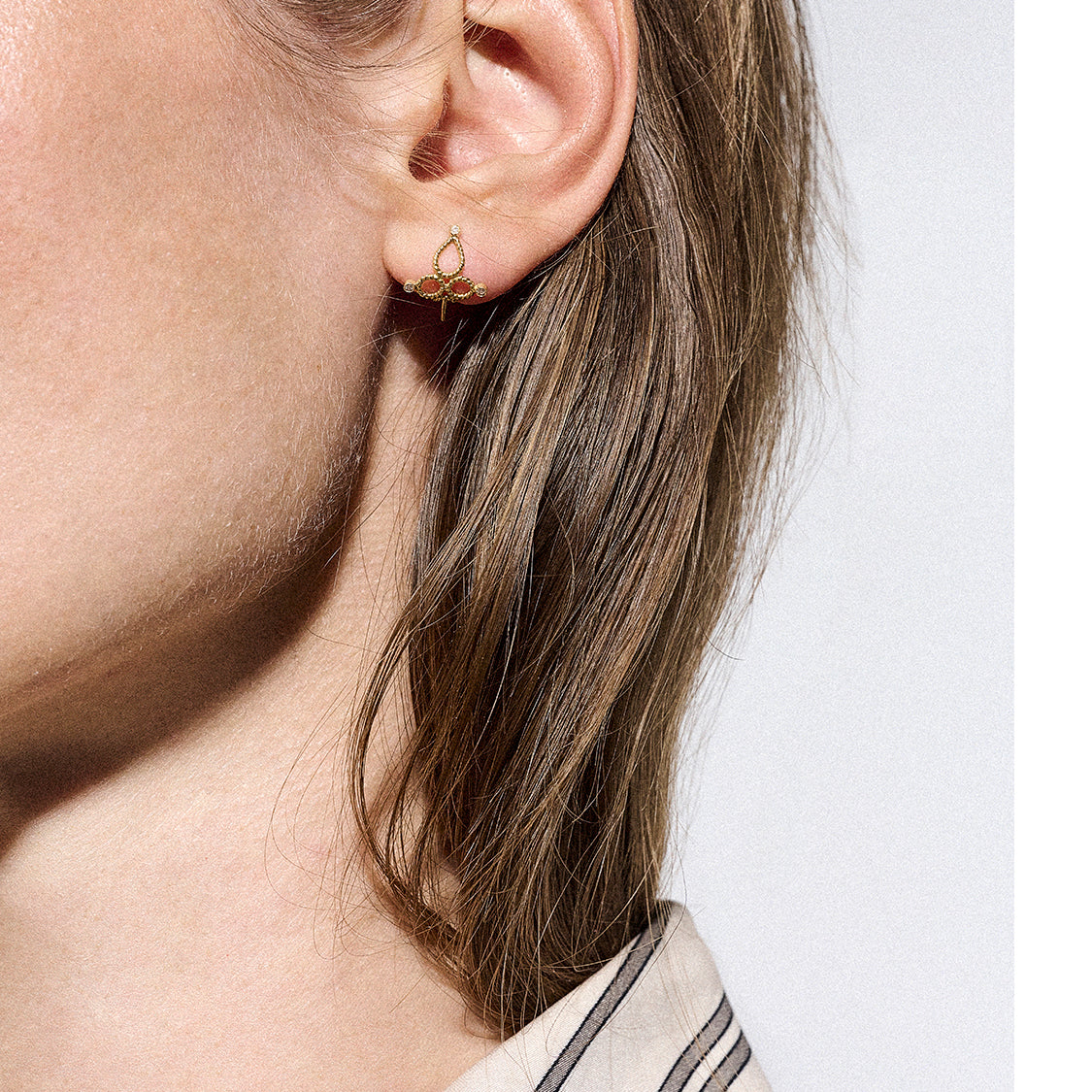 CHRISTINA SOUBLI | Small bomb earrings | diamonds