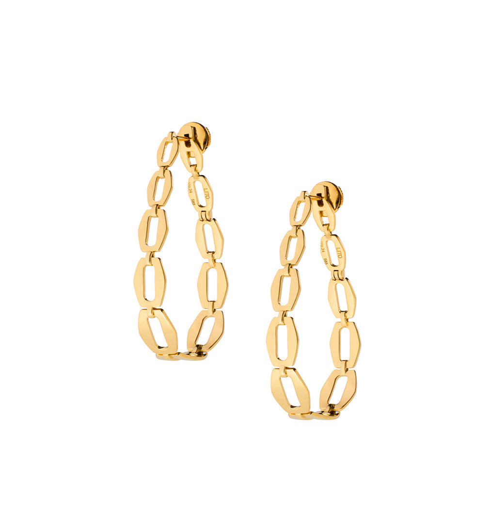 LITO | Medium oval chain hoops