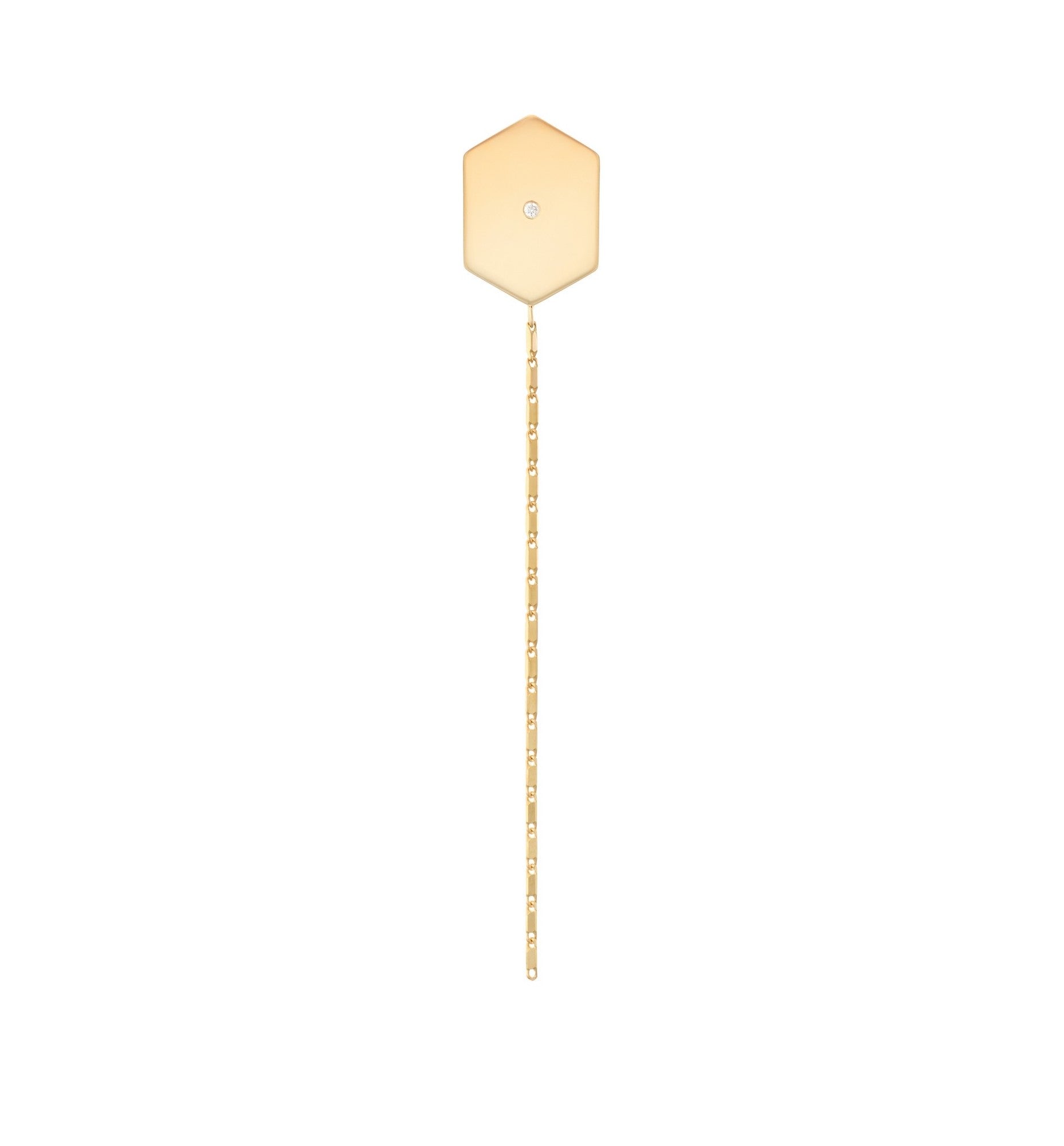 LITO | Hexagon diamond yellow earring