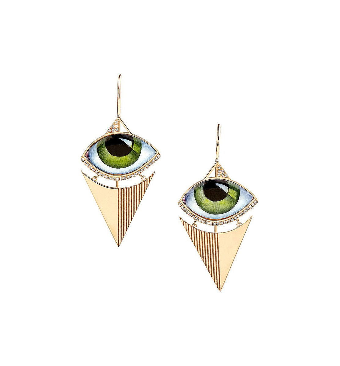 LITO | Osiris Grand Vert pair of diamond earrings