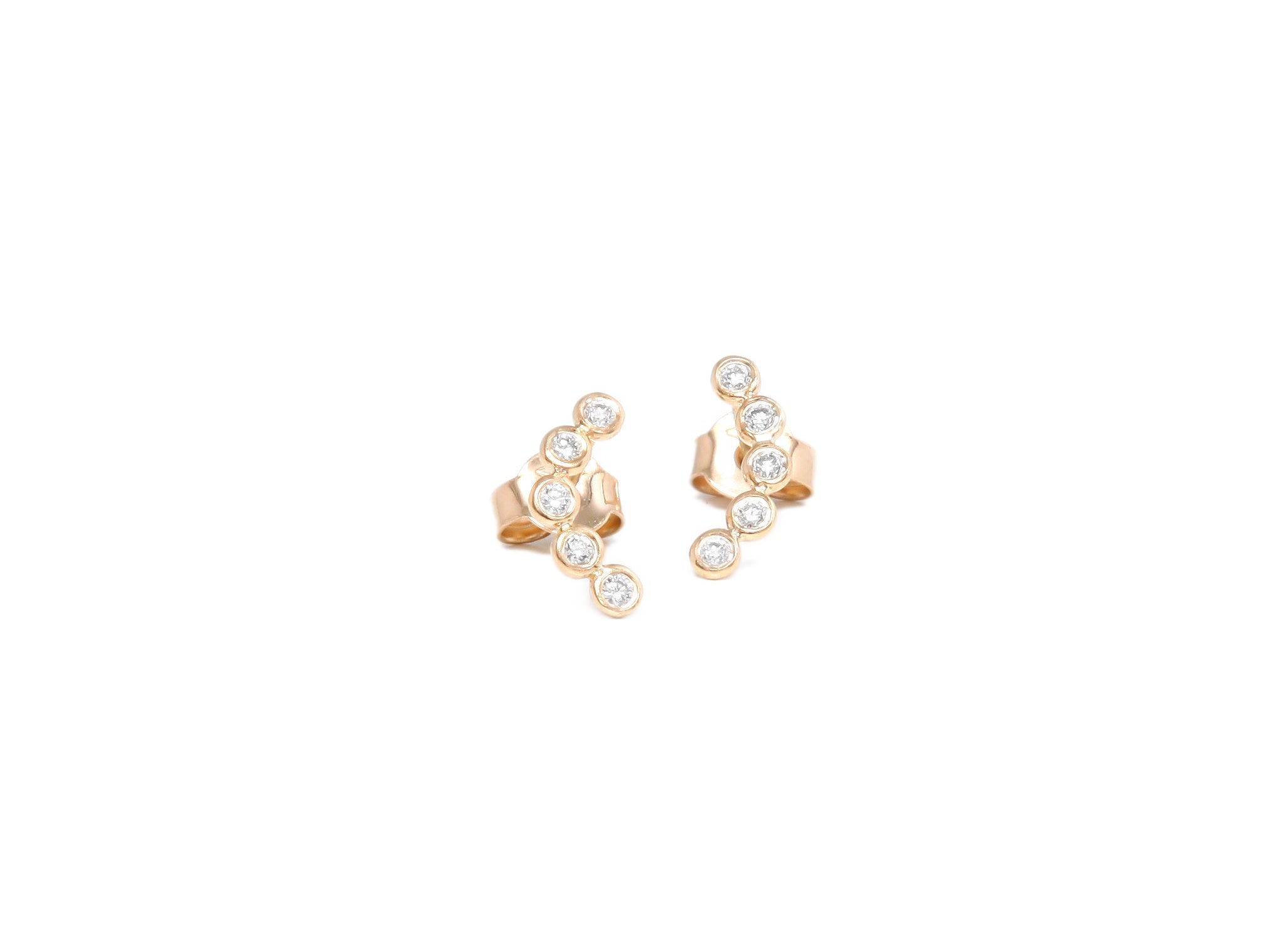 EIKOSIDYO | Gems five stud earrings