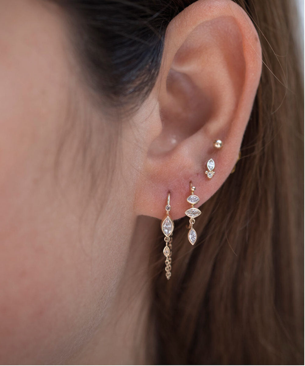 CELINE DAOUST | Marquise Diamond Single earring