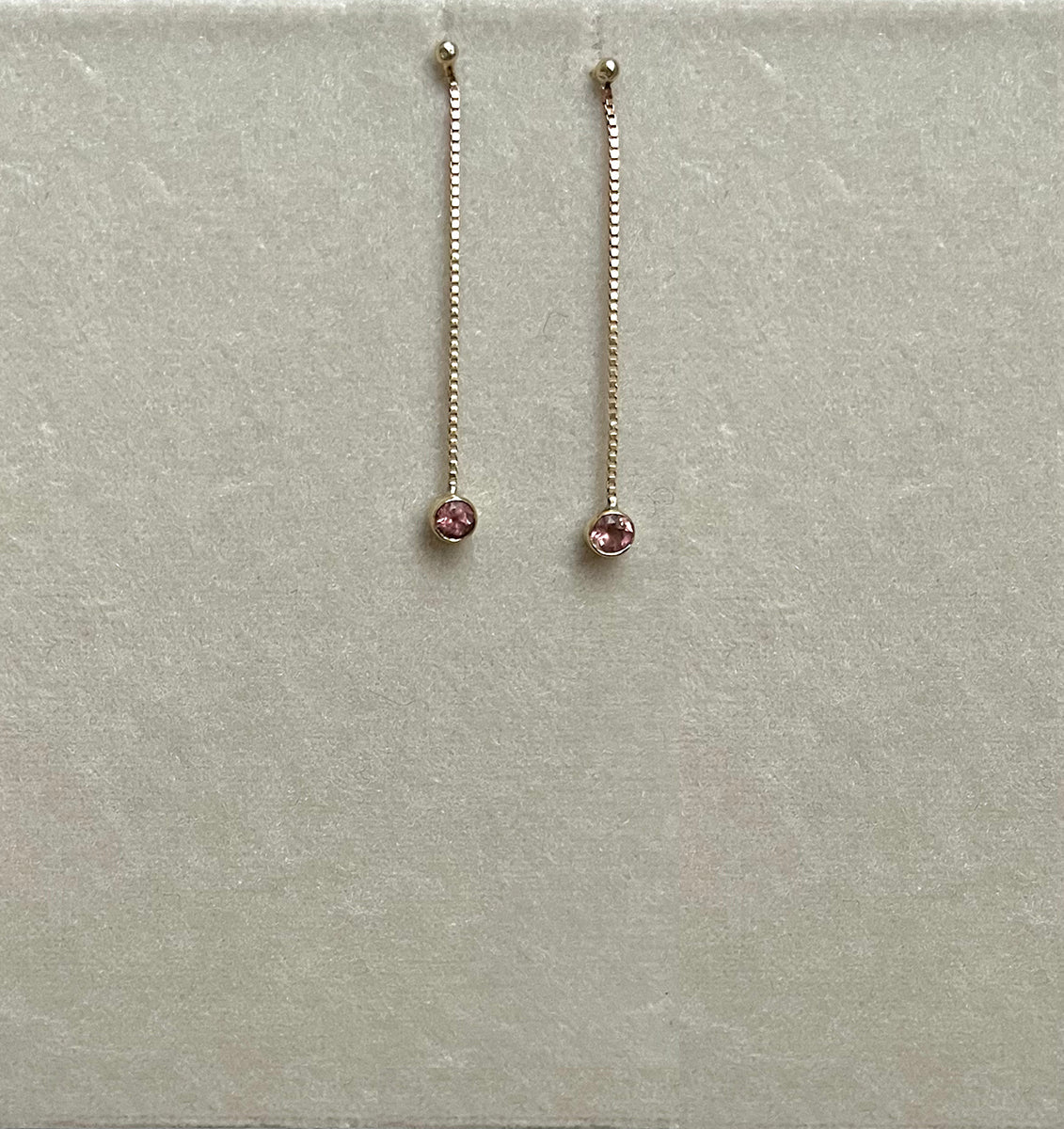 AVALON | Pink Tourmaline earrings